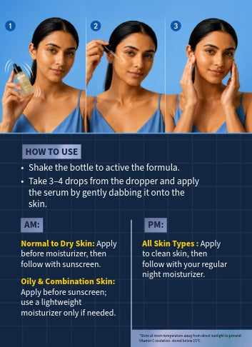 10% Vitamin C + 5% Niacinamide Brightening & Hydrating Face Serum – 30ml