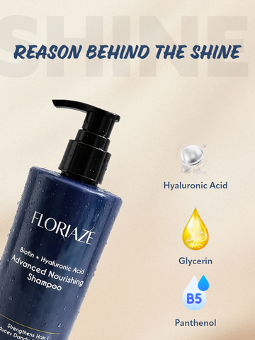FLORIAZE Strengthening Shampoo (Biotin + Hyaluronic Acid)