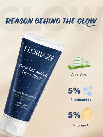 FLORIAZE Glow Enhancing Face Wash (Vitamin C & Niacinamide)